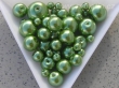 70 ks perliček světle zelených detail