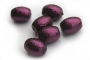 Voskované vroubkaté oválky střední vínově fialové