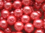 Voskové perle 8 mm sytě růžové
