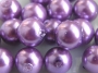 12 mm voskové perle fialové