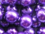 12 mm voskové perle tmavě fialové