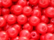 6 mm voskové perle brusinkově červené
