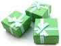 Šperková krabička 39x39x26 papírová zelená B