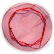 Sáček textilní organza 22 cm červený