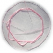 Sáček textilní organza 22 cm růžový
