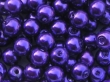 6 mm voskové perličky tmavě fialové