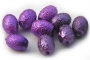 Voskované vroubkaté oválky malé violet